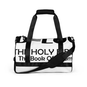 Book Of Axiom print gym bag